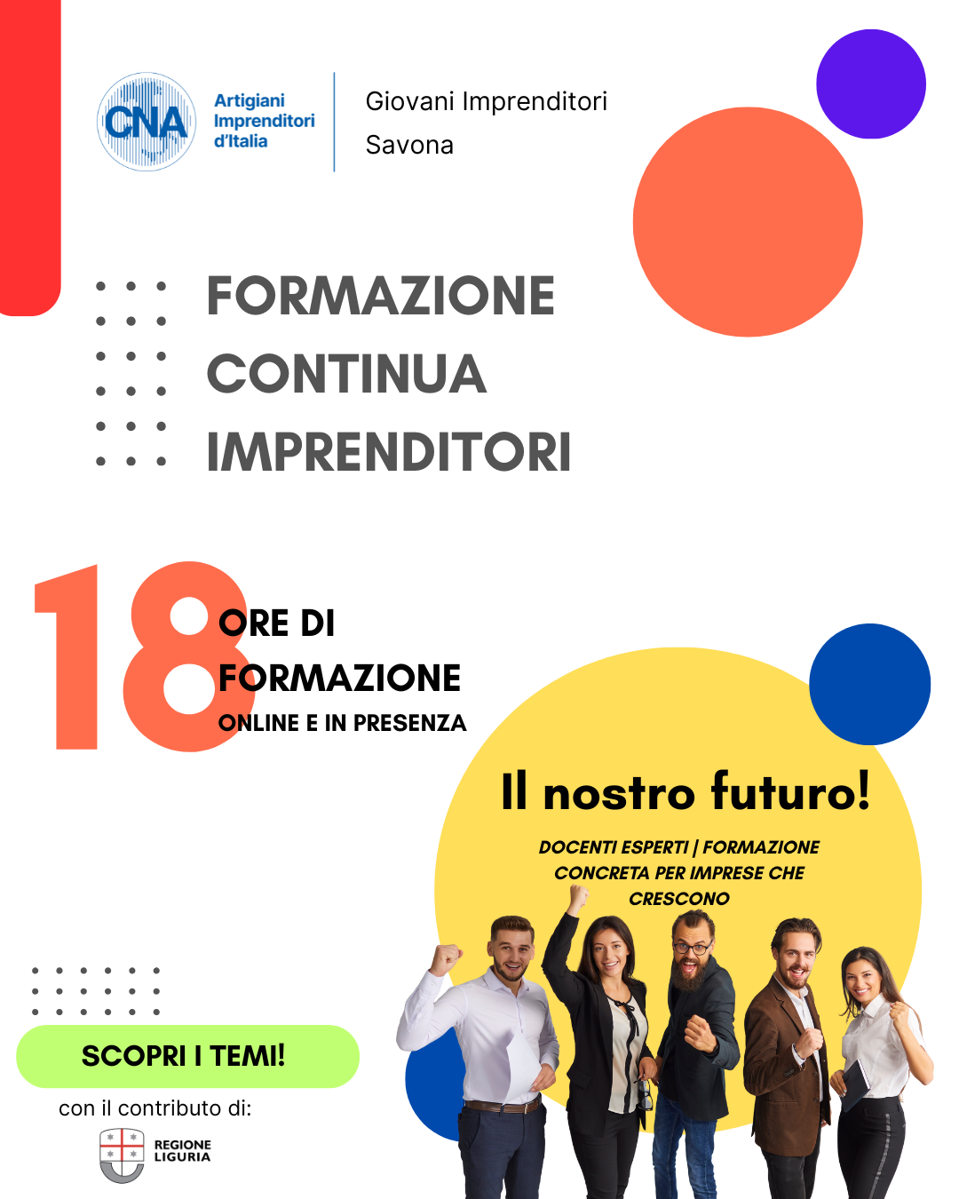 "Gestione d'impresa in pillole": CNA Savona lancia il corso gratuito per imprenditori.