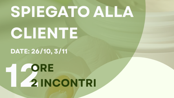 Il cosmetico spiegato alla cliente: corso di formazione professionale per estetisti